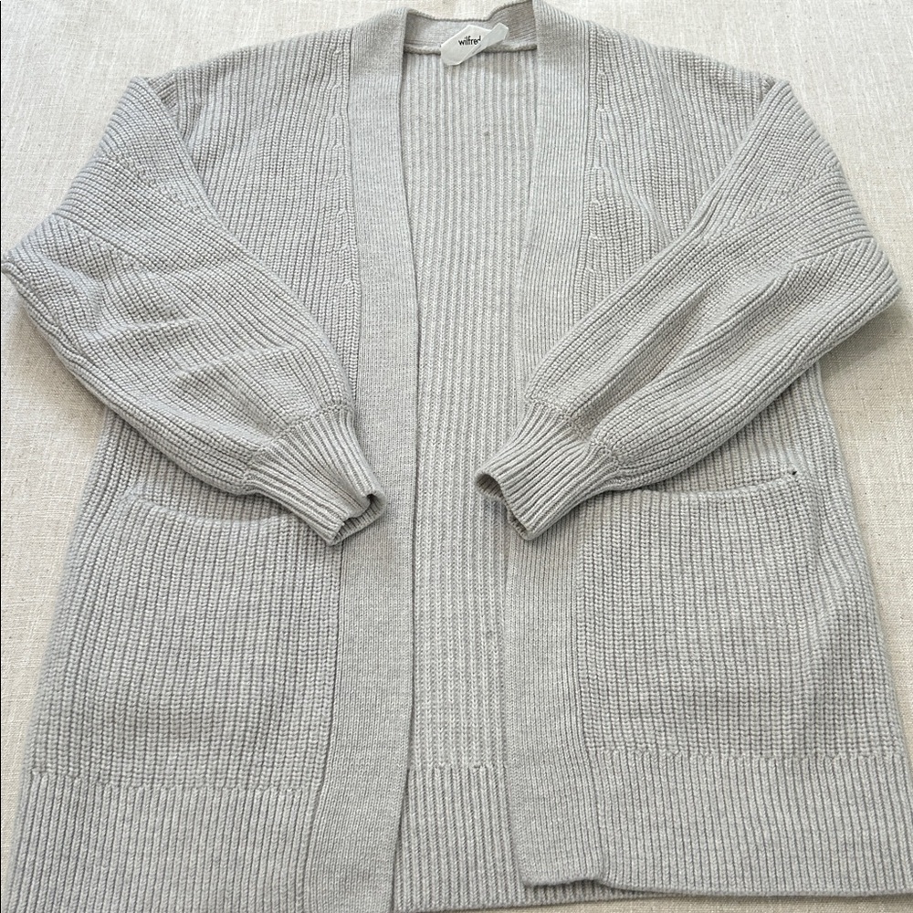 Aritzia Wilfred Free Unwind Open Cardigan Women’s XXS Chunky Knit Loungewear - Picture 16 of 16